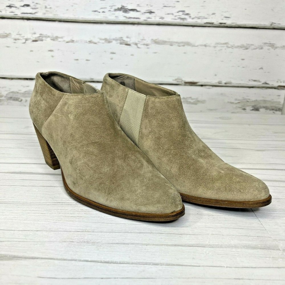 Vince Denver Brown Suede Leather Chelsea Boots Wom